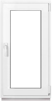 Framex Kellerfenster Fenster Kunststofffenster Weiß Breite x Höhe 50 x 100 cm (500 x 1000 mm) 2-fach (32 mm) Dreh Kipp DIN Rechts - Premium - Alle Größen