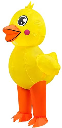Goenb Aufblasbare Ente Kostüm Für Kinder, 3D Entchen Aufblasen Kostüme Lustige Tier Outfit Für Party Cosplay (Adult)
