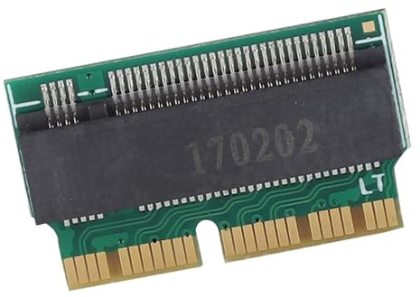 SHUAIGUO NVME SSD Adapter Converter Card für 2013-2015 Mac Book Tablets Pro Air, Plug & Play, Konvertiert 2280 PCIe X4 M.2 AHCI NGFF SSD, Garantierte Leistung