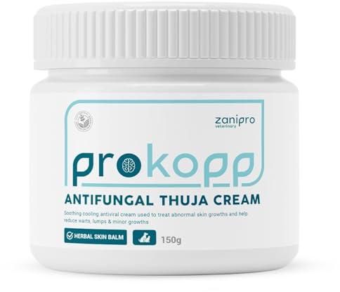 Zanipro Antimykotische Thuja-Creme für Hunde – Natürlich, 150 g | Zur Behandlung von Warzen, Hautreizungen, Verrucae, Sarkoiden & abnormalem Hautwachstum, in Großbritannien hergestellt