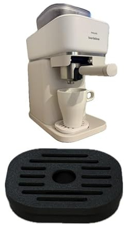 3DMB Abtropfschale für Philips Baristina Siebträger-Kaffeemaschine, 2-teilig, Passgenau für Tassen bis 11,5 cm, Leicht zu Reinigen, Kompatibles Zubehör (Schwarz)