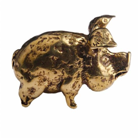 MUELODSIC Décoration Intérieure en Laiton de Cochon Détails Délicats, Accessoire Chic et Créatif pour Décoration de Maison Unique et Stylée