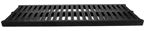MAGICLULU Grille Rectangulaire D'égout en Plastique 200x500x20 Mm, Couvercle de Drainage Robuste pour Eaux Pluviales, Crépine Extérieure pour Jardin, Terrasse et Garage, Barrière