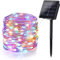 Solar Weihnachten Lichterkette Außen, BrizLabs 24M 240 LED Aussen Kupferdraht Beleuchtung Solarlichterkette 8 Modi Wasserdicht für Xmas Bäume Garten Balkon Terrasse Hochzeit Party Deko, Bunt