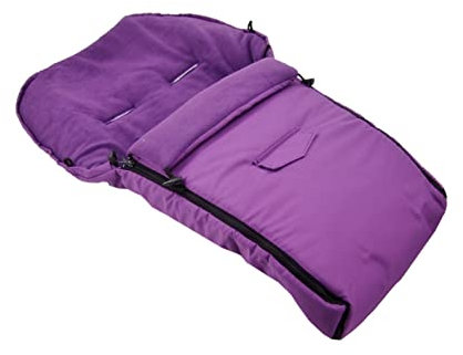 BAMBINIWELT Winterfußsack 90 cm – universaler Fleece-Fußsack für Babyschale, Jogger, Buggy & Schlitten – warm, wasserabweisend & waschbar – für 3- & 5-Punkt-Gurtsysteme (Lila)