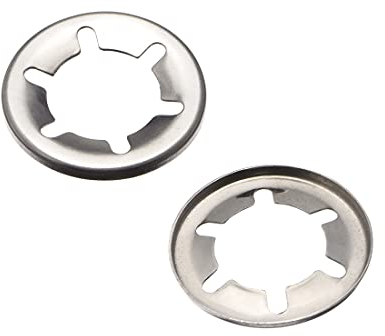 sourcing map 50 Stück Sicherungsscheibe Sicherungsclips Drücken Verschluss Innenzahn Scheiben M16 x 28mm aus Edelstahl