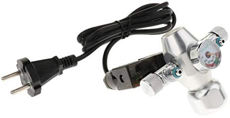Tubayia Aquarium Druckminderer Druckregler Co2 Regler mit Blasenzähler Magnetventil