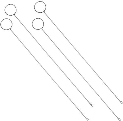 4 Pieces Sewing Loop Turner Hook Long Loop Turner Tool with Latch for Fabric Belts Strips DIY Knitting Accessories, 26.5 cm/ 10.4 Inch