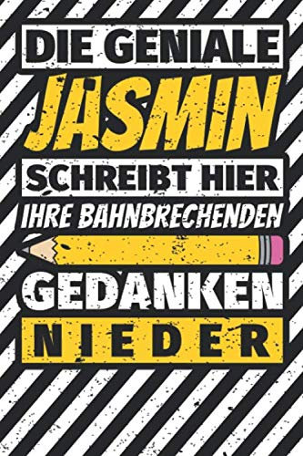Notizbuch liniert: Jasmin Geschenke lustiger Spruch Vorname