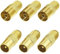 Greluma 6 Pièces Coupleur Coaxial D'antenne TV de Type F, Prise de Connecteur à vis de Type F vers Adaptateur D'antenne Coaxiale RF (Type F Femelle - TV Mâle/Femelle)