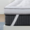 QUEEN ROSE Mattress Topper King Extra Thick Mattress Pad Cover for Back Pain, Cooling Pillow Top Mattress Bed Topper, Soft Comfort for Firm Mattress Overfilled Down Alternative, King Size, White