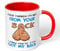 Print Maniacs Fathers Day Mug Gift Stepdad Christmas Birthday Dad Not from Your Humor Funny (Blue Text/Red Fill)