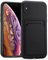 CoolGadget Card Case für iPhone X/iPhone XS, TPU Schutzhülle mit Kartenfach und erhöhtem Kantenschutz, Schwarz