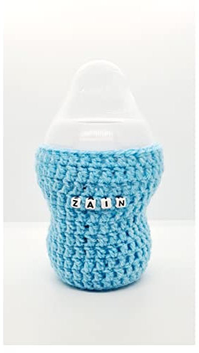 Personalised Baby Bottle Cover for Tommee Tippee 260ml Bottle (Blue)