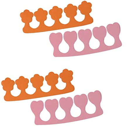 Pediküre-Zehentrenner | Zehenspreizer zum Lackieren von Zehennägel | Schaum-Zehenspreizer | Zehentrenner in Form von Blumen und Herzen | EUROXANTY Pediküre-Zubehör