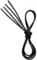 VSUDO 80 cm Cordones Redondos Encerados Negro de Zapatos de Vestir, ø2.5mm Oxford Cordones Negro para Brogue y Derby, Business Cordones de Zapatos para Mujer o Hombre (1 Par-Negro-080cm)