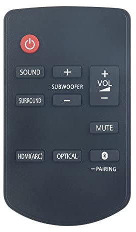 AULCMEET N2QAYC000115 Replacement Remote Control Compatible with Panasonic Wireless Soundbar Cinema System SCHTB488 SC-HTB494EGK SC-HTB498EBK HTB688EBK SCHTB498EBK SCHTB688 SCHTB688EBK
