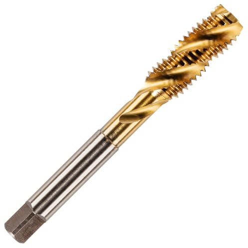 Rennie Tools - M16 x 2 Spiral Flute Tap HSS M2 Titanium (TiN) Coated 16mm Thread. Metric Hand/Machine Screw Tap Metric Coarse. for Tapping Blind Holes. Pack of 1
