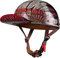 Retro Motorradhelm Halbschalenhelm Mit ECE Zulassung Baseball Cap Helm Jethelm Deutscher Stil Totenkopf Kappe Helm Motorrad Cruiser Roller Cool Helm Für Männer Und Frauen 2,L