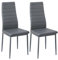 buybyroom Esszimmerstühle 2er Set Metall Küchenstuhl, Esstisch Stuhl Bequemer Polsterstuhl SitzfläChe,Grau