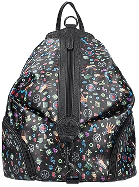 Rieker Damen H1055 Rucksack, Schwarz