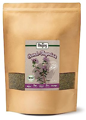 Biojoy Tomillo Silvestre Orgánico (500 g), seco y cortado, para el té (Thymus serpyllum)