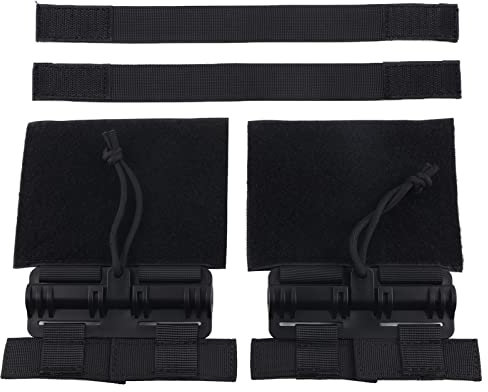 2pcs Quick Release Buckle Set Nylon Portable Outdoor Quick Detach Buckle Set for Plate Carrier(black)