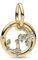 PANDORA Moments Sternzeichen Skorpion Charm-Anhänger aus Sterling Silber mit 14 Karat vergoldeter Metalllegierung, Zirkonia, Kompatibel Moments Armbänder, 762710C01