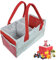 NECXON Carry Case Box Carry Case Box Storage Carrier with Handle & Side Net Pocket Carrying Bag for Starter Set Accessories Figures (Red)