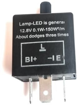 Simda Pro Universal 3 Poliger 12 V Motorrad LED Blinker Relais Lastunabhängiges Blinkerrelais Blinkgergeber Blinkrelais Blinkfrequenzkontroll Relai…