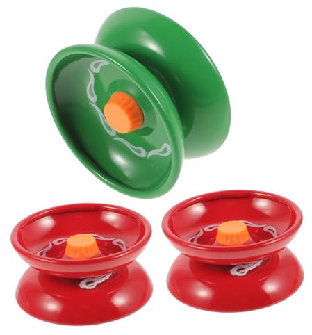 SAFIGLE 3 Pièces De Ficelle Balle De Ficelle Yoyo Ballon Yoyo pour Jouets De Doigt Denfants Apprenants - Petites Boules De - Mini- - Allume Le - Alliage Majeur Boule De Ficelle Tout-