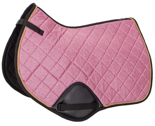 Start Seville Tapis de selle pour cheval, tapis de selle baroque avec cordon décoratif, tapis de selle pour cheval, pour dressage (DR) et polyvalence (VS) (rose, polyvalence)
