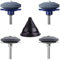 IRmm Lawn Mower Blade Sharpener, Lawnmower Blade Sharpener for Drill with Blade Balancer, Mower Blade Sharpener for Any Power Hand Drill, 4 Pack