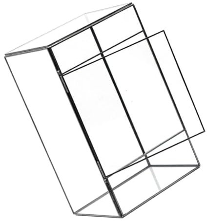 Yardwe Glas Terrarium Sukkulenten Pflanzenterrarium Mikro Landschaftsbehälter Transparent Selbstgemacht Pflanzgefäß Wohnraum Tischdekoration