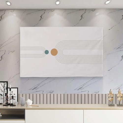 VUT TV Covers 30-75Inch TV Dust Cover Cloth Indoor TV Display Protectors Dustproof And Sun Protection Cover TV Display Protectors Home Art Decorative(Size:75in(170x103cm),Color:C)