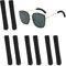 Glasses Comfort Ear Pads,4 Pairs Glasses Ear Cushions,Glasses Arm Covers,Soft Knitted Cotton Ear Pads for Glasses,Glasses Legs Cushions,Eye Glasses Ear Cushions Suitable for Sunglasses,Reading Glasses