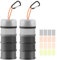Bakpoco 2 Pack Protein Powder Storage Container, 4 Layer Stackable Leak-proof Formula Dispenser, Portable Travel Fitness Workout Protein Powder Container (Black & White)