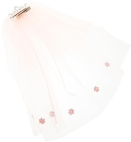 TOGEVAL Krone Schleier Haar Kamm Jungen und Mädchen Schleier für Cosplay Foto Requisiten Dauerhafte Elegante