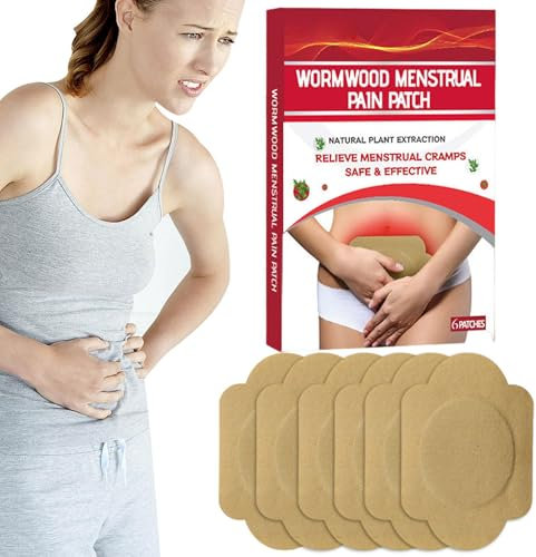 Periodenheizkissen für Krämpfe - 6 Stück Tragbares Menstruations-Heizkissen | Wärmekissen zur Linderung von Menstruationskrämpfen | Menstruationsheizpflaster | Wärmepflaster für Krämpfe Beschwerden