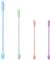4Pcs Multicolor Facial Spatula Set Silicone Cosmetics Lotion Spatula Makeup Spatulas Beauty Spatulas Reusable Mini Beauty Stir Sticks Jar Spatula Small Kitchen spatulas Thin Jar Scraper for Food