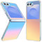 nicekool Cover per Samsung Galaxy Z Flip 6 / Flip 5, Protezione Antiurto Graffi Case Smerigliato Traslucido Anti-Impronte, Iridescente Trasparente