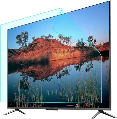 AYCDL 32-75 Zoll Anti-Blaulicht-Tv-Displayschutz, Blendfreie/Kratzfeste, Mattierte Folie, Antireflexionsrate Bis Zu 90% Für LCD, Led, OLED Und QLED 4K HDTV, 32 Zoll,32 in 698 X 392mm