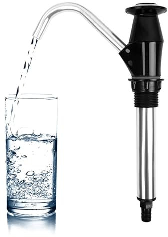 Bomba manual: grifo de agua al aire libre, dispensador de vehículos recreativos portátiles, toque de botella de campamento | Bomba manual adaptable para el uso del agua del remolque,