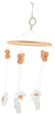 Yardwe Mobile für Krippenmädchen Boho-Mobile für das Kinderbett Boho Kinderzimmerdeko Krippen für Jungen für Kindergartendekor für Stubenwagen Lotusbaum Kaffee