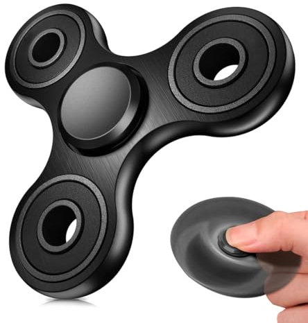 KYLOS Fidget Spinner Sensory Hand Fidget Spielzeug,Angst Stress Relief Party Bag Fillers Für Kinder Erwachsene Goodie Bag Stuffers (Schwarz)