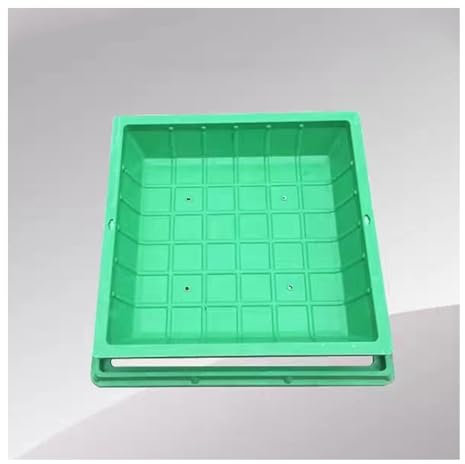 ZHENGQIAN Couvercle de Regard,Couvercle d'inspection Invisible,Couvercle de puits encastré avec Cadre,Cache-Pots de Plantation for Jardin,pour pelouse de Jardin communautaire(B80*80CM/31.5 * 31.5IN)