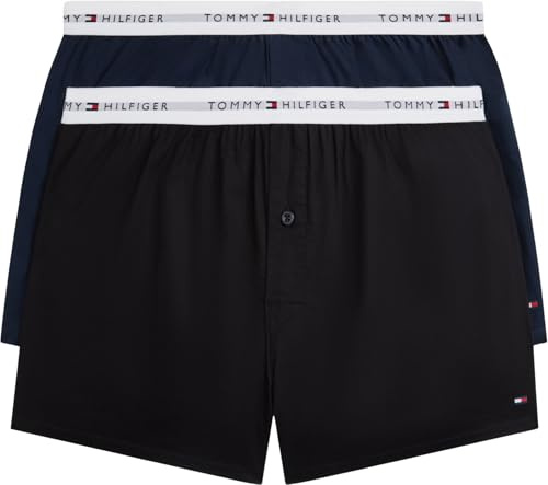 Tommy Hilfiger Herren 2p Woven Boxer Um0um03871 Boxer (2er Pack)