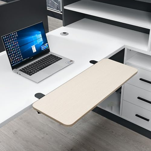 SerendipitousWhisper Schreibtisch Extender,Tischverlängerung,Ergonomische Schreibtischverlängerung,kein Bohren,Platzsparend,Klappbare Aufbewahrung,geeignet für Zuhause und Büro