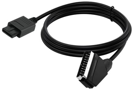 Ksikdeg Heavy Dutys SCART RGBs AV Cable For N64 Consoles 180cm Tin Plateds Coppers Cores AntiInterference NTSC SCART Rgbs Cable