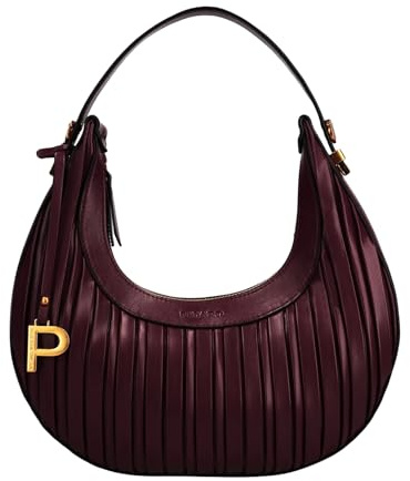 Picard Tasche Damen Schultertasche Croissant | Handtasche aus Kunstleder mit Reißverschluss, gesichertem Innenfach & abnehmbarem Schulterriemen | Moonbag